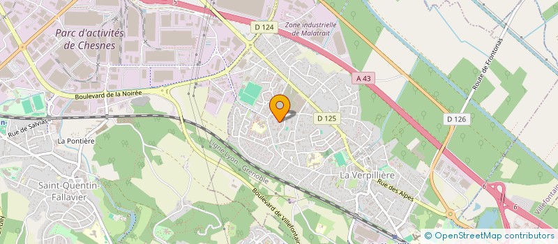 localisation de l'entreprise MADAME LOUBNA BOUACHACHE à LA VERPILLIERE