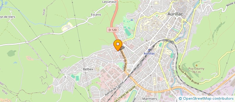 localisation de l'entreprise MADAME LOUBNA BOULFOO à AURILLAC