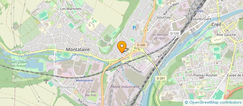 localisation de l'entreprise MADAME LOUBNA CHRAIB  MONTATAIRE