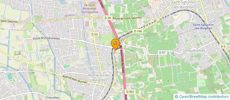 localisation de l'entreprise MADAME LOUBNA EL M CHATTI  MORIERES-LES-AVIGNON