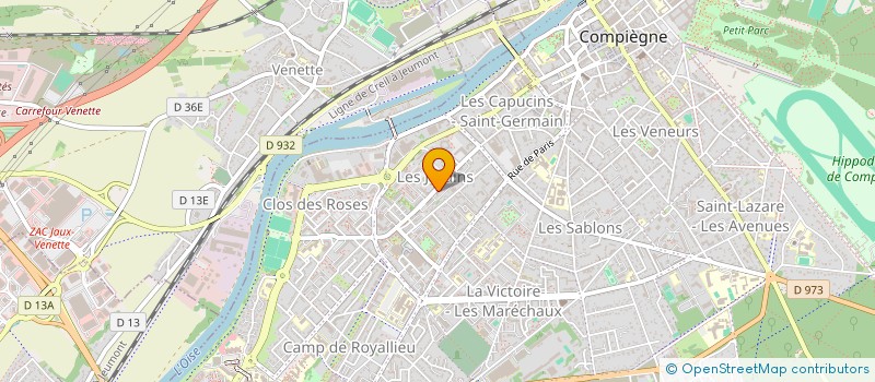 localisation de l'entreprise MADAME LOUBNA FRIKH  COMPIEGNE