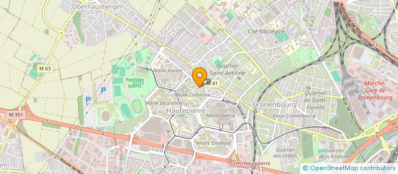localisation de l'entreprise MADAME LOUBNA HEZIL à STRASBOURG
