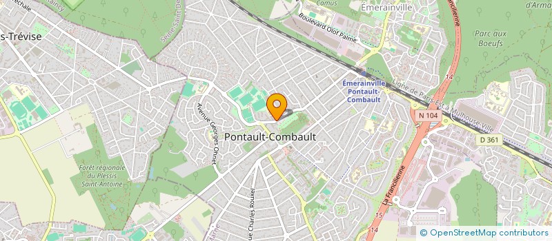 localisation de l'entreprise MADAME LOUBNA KANDOUSSI à PONTAULT-COMBAULT
