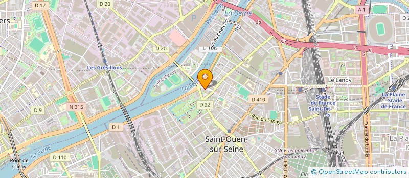 localisation de l'entreprise MADAME LOUBNA KECHROUD à SAINT-OUEN-SUR-SEINE