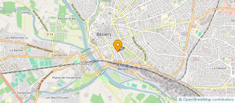 localisation de l'entreprise MADAME LOUBNA LAHSAINI ELHESSAINI  BEZIERS