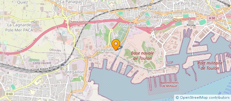 localisation de l'entreprise MADAME LOUBNA MASSOUDI  TOULON