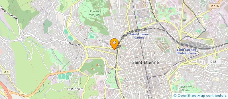 localisation de l'entreprise MADAME LOUBNA OUKHOUYA  SAINT-ETIENNE