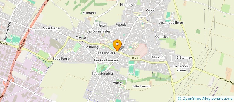 localisation de l'entreprise MADAME LOUBNA PAJKIN à GENAS