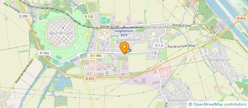 localisation de l'entreprise MADAME LOUBNA SABIR  VOLGELSHEIM