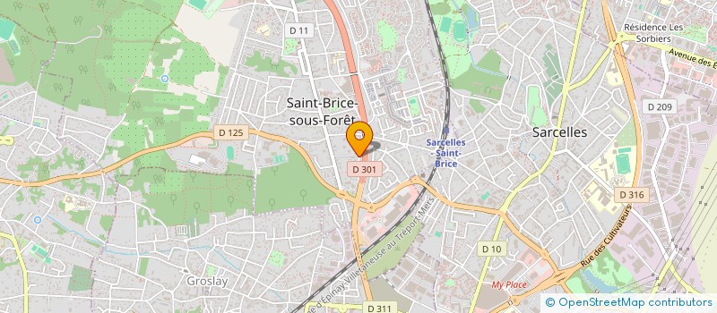 localisation de l'entreprise MADAME LOUBNA SAIDI à ST BRICE SOUS FORET