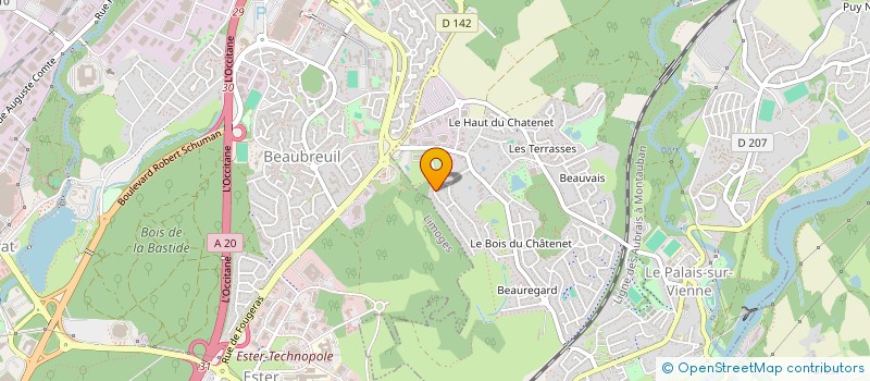 localisation de l'entreprise MADAME LOUBNA TAMASLOUKHT à LE PALAIS-SUR-VIENNE