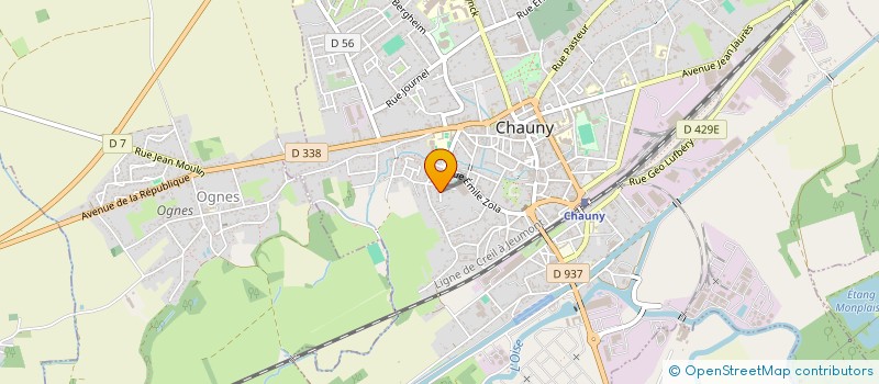 localisation de l'entreprise MADAME LOUBNA ZENGOUR  CHAUNY