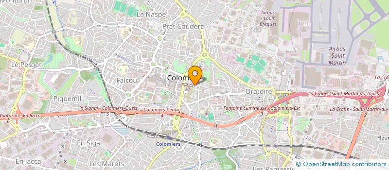 localisation de l'entreprise MADAME LOUDELINE BONHOMME à COLOMIERS