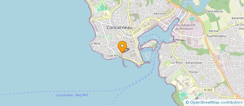 localisation de l'entreprise MADAME LOUENN CHEBBI à CONCARNEAU