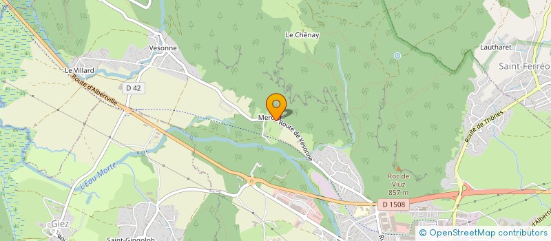 localisation de l'entreprise MADAME LOUIS CHAMONIN  FAVERGES-SEYTHENEX