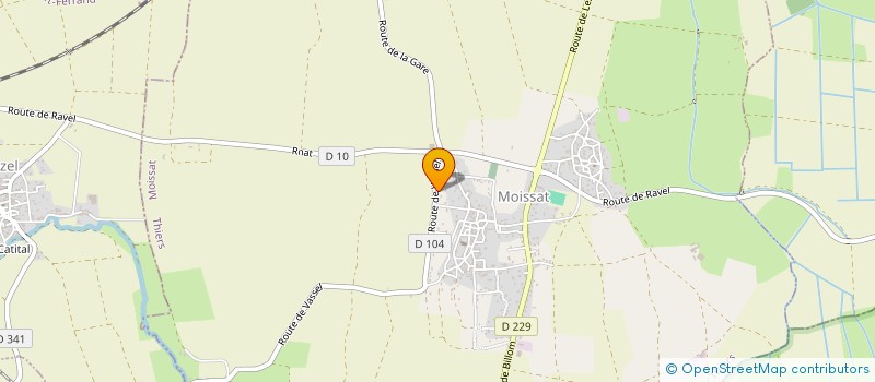 localisation de l'entreprise MADAME LOUIS COHERIER à MOISSAT