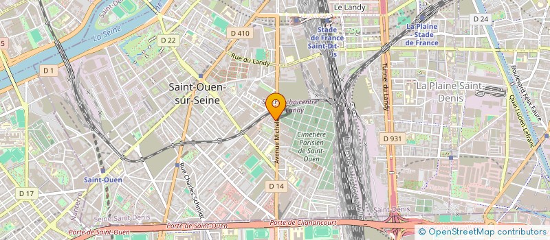 localisation de l'entreprise MADAME LOUIS MARCHAND à SAINT-OUEN-SUR-SEINE