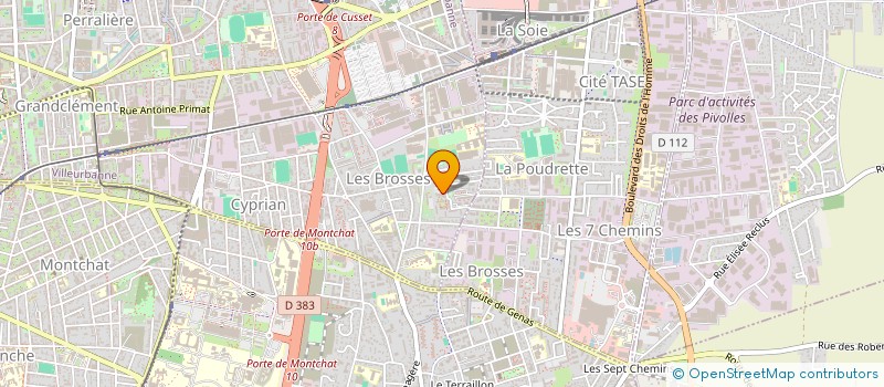 localisation de l'entreprise MADAME LOUISA ATTALAH  VILLEURBANNE