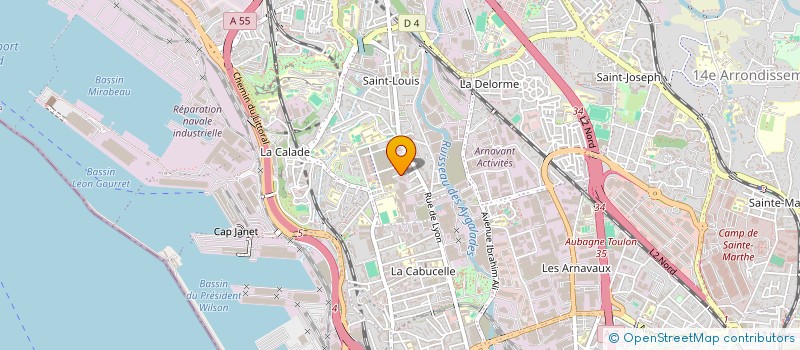 localisation de l'entreprise MADAME LOUISA BEKRAR  MARSEILLE