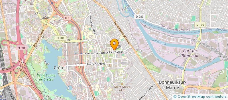 localisation de l'entreprise MADAME LOUISA BENNAI  CRETEIL