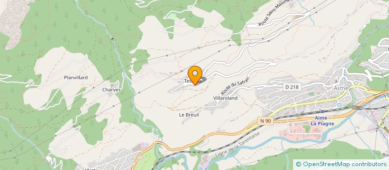 localisation de l'entreprise MADAME LOUISA BROCHE à AIME-LA-PLAGNE