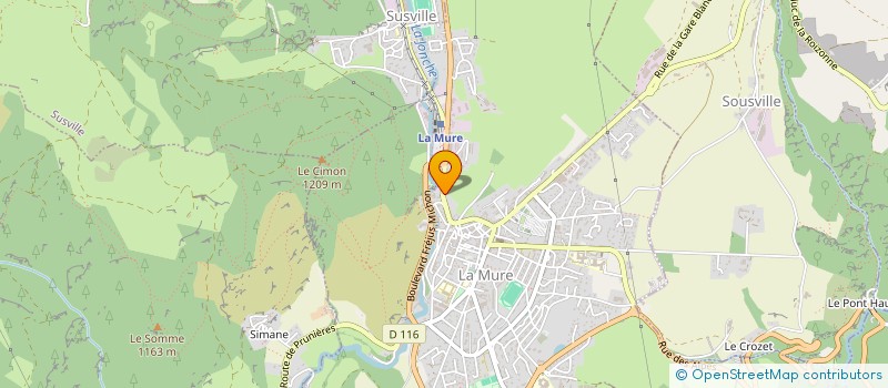 localisation de l'entreprise MADAME LOUISA CHOUZY  LA MURE