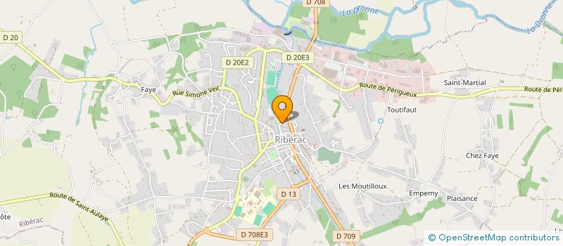 localisation de l'entreprise MADAME LOUISA GUERRIDA à RIBERAC
