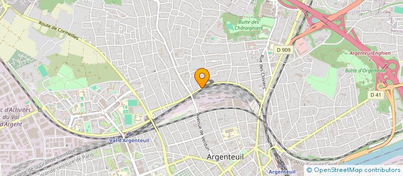 localisation de l'entreprise MADAME LOUISA KSANTINI  ARGENTEUIL