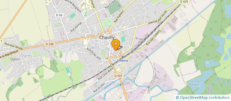 localisation de l'entreprise MADAME LOUISA MERAZI à CHAUNY