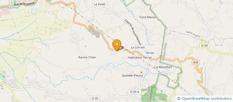 localisation de l'entreprise MADAME LOUISA SABIN à RIVIERE-SALEE