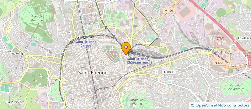 localisation de l'entreprise MADAME LOUISA VIDAL  SAINT-ETIENNE