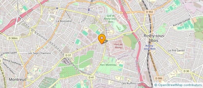 localisation de l'entreprise MADAME LOUISE ALLAIS  MONTREUIL