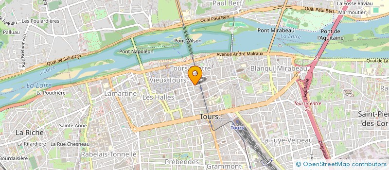 localisation de l'entreprise MADAME LOUISE-ANDREA GIRARD  TOURS