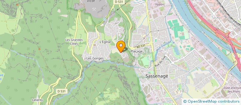 localisation de l'entreprise MADAME LOUISE-ANNE BOUVIER-LANGLOIS  SASSENAGE