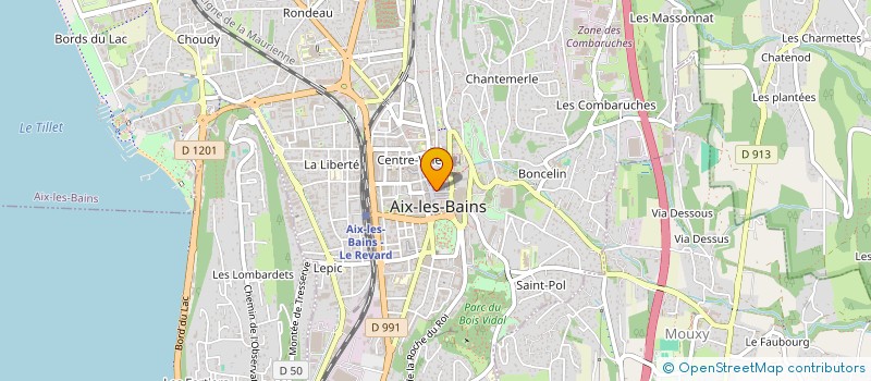 localisation de l'entreprise MADAME LOUISE ANNE MARIE KIEFER  AIX-LES-BAINS