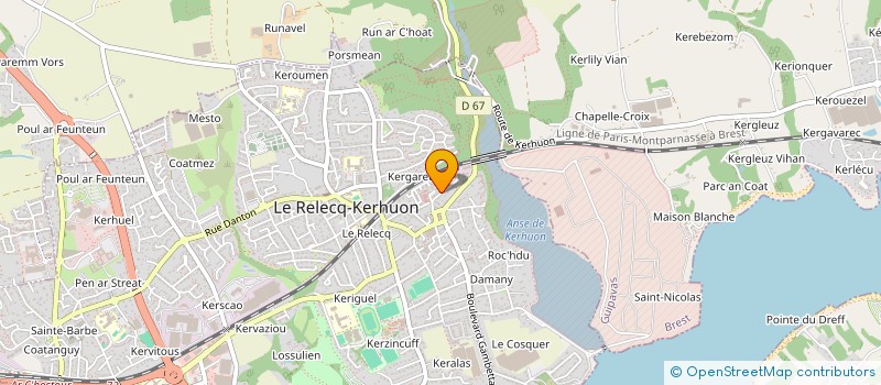 localisation de l'entreprise MADAME LOUISE ARNAUD  LE RELECQ-KERHUON