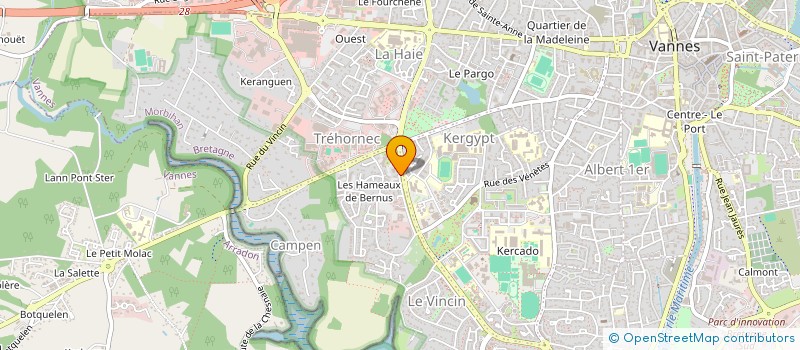 localisation de l'entreprise MADAME LOUISE AUBRET à VANNES