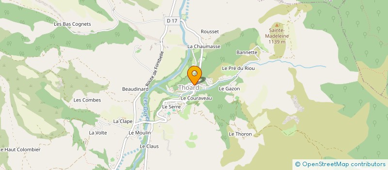 localisation de l'entreprise MADAME LOUISE AUDEMARD  THOARD