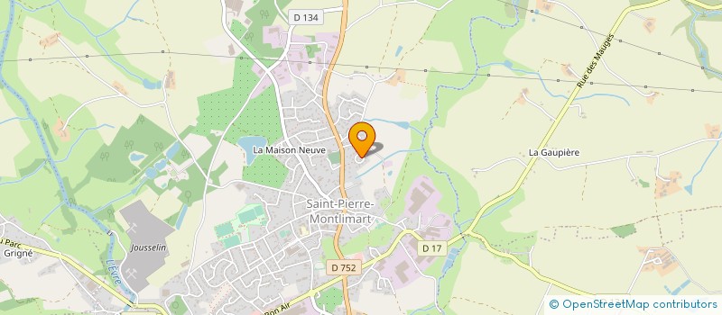 localisation de l'entreprise MADAME LOUISE AUDOUIN à MONTREVAULT-SUR-EVRE