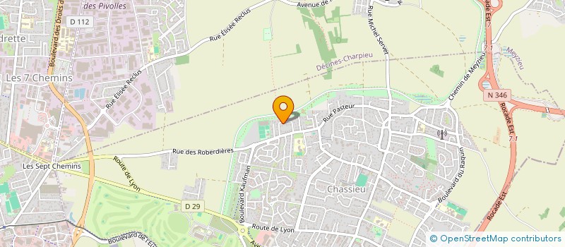 localisation de l'entreprise MADAME LOUISE BAJARD  CHASSIEU