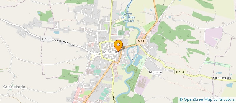 localisation de l'entreprise MADAME LOUISE BARBIER  MIRANDE