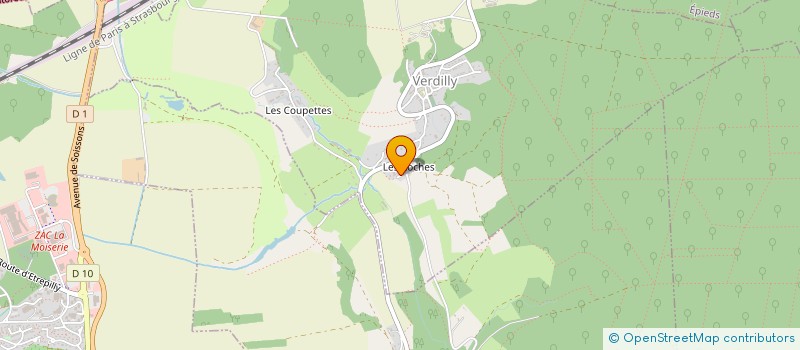 localisation de l'entreprise MADAME LOUISE BAROIN  VERDILLY