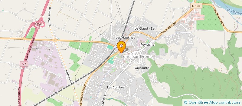 localisation de l'entreprise MADAME LOUISE BARON  LORIOL-SUR-DROME