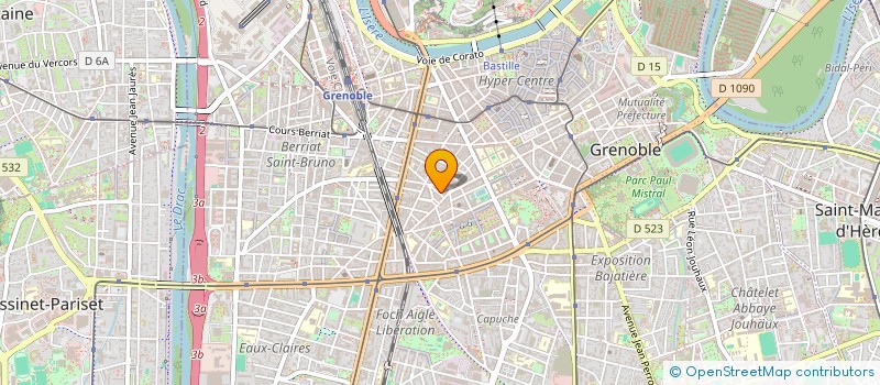 localisation de l'entreprise MADAME LOUISE BEGUE  GRENOBLE