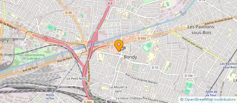 localisation de l'entreprise MADAME LOUISE BEILLY-ZEHE à BONDY