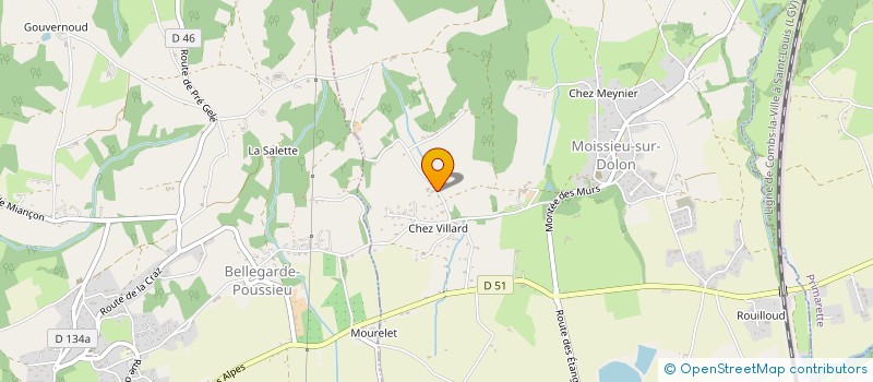 localisation de l'entreprise MADAME LOUISE BELMONTE  MOISSIEU-SUR-DOLON