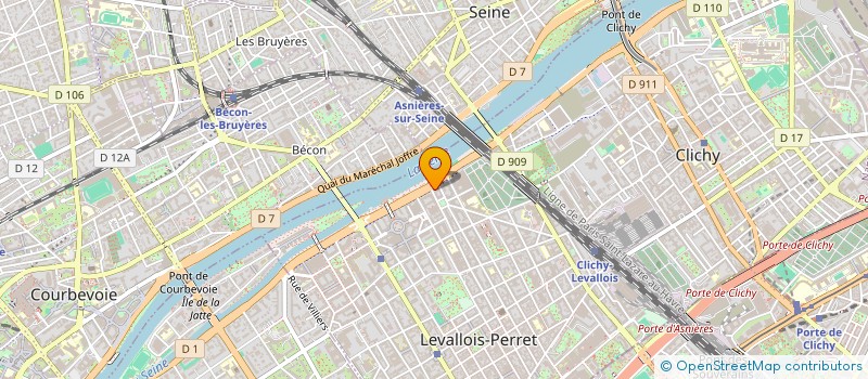 localisation de l'entreprise MADAME LOUISE BENEY  LEVALLOIS-PERRET