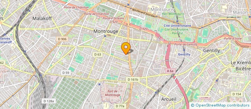 localisation de l'entreprise MADAME LOUISE BENIERE  MONTROUGE