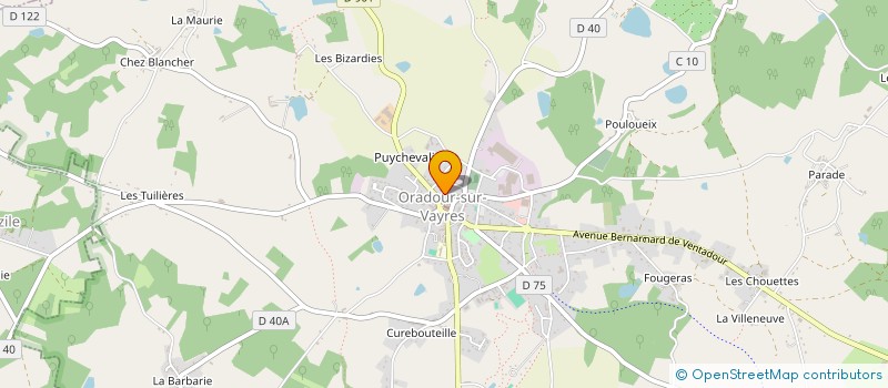 localisation de l'entreprise MADAME LOUISE BERTIN  ORADOUR-SUR-VAYRES