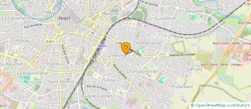 localisation de l'entreprise MADAME LOUISE BEZET à NIORT